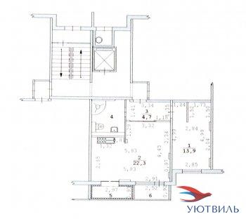 2-хкомнатная квартира на Бакинских комиссаров в Дмитрове - dmitrov.yutvil.ru - фото 12